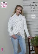 King Cole Cottonsoft Candy DK Pattern 5361 -  Sweater &amp; Cardigan