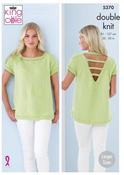 King Cole Cotton Top DK Pattern 5370 - ladies Tops