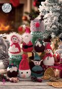 King Cole Dollymix &amp; Pricewise DK Pattern 9075   Christmas Candy Cosies