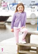 King Cole Cottonsmooth DK Pattern 5750 - Cardigans
