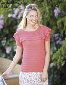 Sirdar No.1 DK Crochet Pattern 8127 - Cardigan &amp; Top image