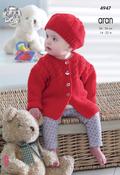 King Cole Comfort Aran Pattern 4947 - Jackets, Hats &amp; Short Sleeved Cardigan