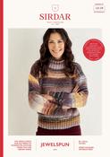 Sirdar Jewelspun Aran Pattern 10139 - Sweater
