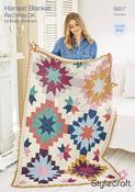 Stylecraft Recreate Harvest Blanket Pattern 9957