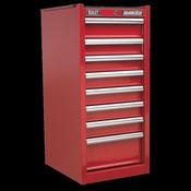 Sealey AP33589 Hang-On Chest 8 Drawer with Ball Bearing Slides - Red image