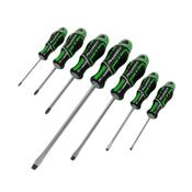 Sealey AK4325HV Screwdriver Set 7pc GripMAX® - Hi-Vis Green image