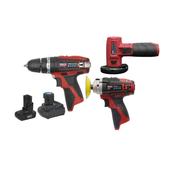 Sealey CP1200COMBO7 SV12 Series 3 x 12V Cordless Power Tool Combo Kit image
