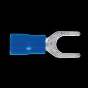 Sealey BT14 Easy-Entry Fork Terminal Ø5.3mm (2BA) Blue Pack of 100 image