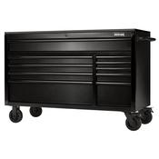 BUNKER 28077 10 Drawer Workbench Roller Tool Cabinet with Black Stainless Steel Worktop, 56" image