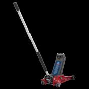 Sealey 3000LE Low Profile Trolley Jack with Rocket Lift 3 Tonne - Red image