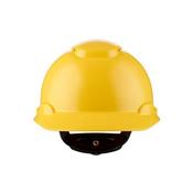3M PELTOR H700 Series Safety Helmet, Ratchet suspension, Ventilated, Yellow, H-700N-GU image