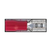 Sealey RT20 Push-On Terminal 4.8mm Female Red Pack of 100 image