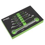 Sealey S0767 Flare Nut Spanner Set 6pc Metric image