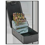 Sealey S0938 HSS Drill Bit Set 25pc Edge Ground - Metric DIN 338 image