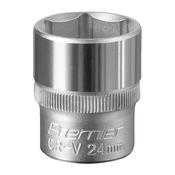 Sealey S1224 WallDrive® Socket 24mm 1/2"Sq Drive image