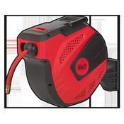 Sealey SA824 Air Hose Reel Auto-Rewind Control 30m Ø10mm ID - Rubber Hose image