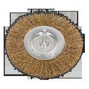 Sealey SFB100 Flat Wire Brush Ø100mm with 6mm Shaft image