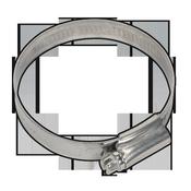Sealey SHCSS2A Hose Clip Stainless Steel Ø44-64mm Pack of 10 image