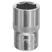 Sealey SP1217 WallDrive® Socket 17mm 1/2"Sq Drive Fully Polished image