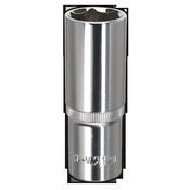 Sealey SP1221D WallDrive® Socket 21mm Deep 1/2"Sq Drive Fully Polished image