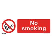 Sealey SS13P1 Prohibition Safety Sign - No Smoking - Rigid Plastic image