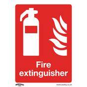 Sealey SS15P1 Prohibition Safety Sign - Fire Extinguisher - Rigid Plastic image