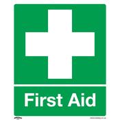 Sealey SS26V10 Safety Sign - First Aid - Self-Adhesive Vinyl - Pack of 10 image