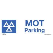 Sealey SS49V1 Warning Safety Sign - MOT Parking - Self-Adhesive Vinyl image