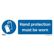 Sealey SS6V1 Mandatory Safety Sign - Hand Protection Must Be Worn - Self-Adhesive Vinyl image