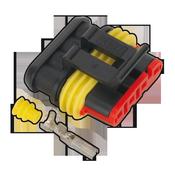 Sealey SSC4F Superseal Female Connector 4-Way Pack of 3 image