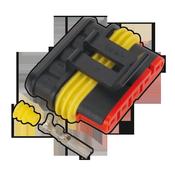 Sealey SSC5F Superseal Female Connector 5-Way Pack of 3 image