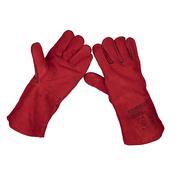 Sealey SSP141 Leather Welding Gauntlets Lined Pair image