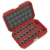 Sealey SX219 Locking Wheel Nut Key Set 20pc - VAG image
