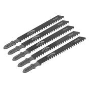 Sealey WJT111C Jigsaw Blade Soft Wood &amp; Plastics 75mm 9tpi - Pack of 5 image