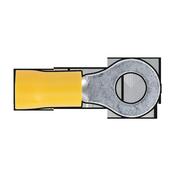 Sealey YT19 Easy-Entry Ring Terminal Ø6.4mm (1/4") Yellow Pack of 100 image