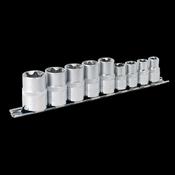 Sealey AK617 TRX-Star* Socket Set 9pc 3/8" &amp; 1/2"Sq Drive E10-E14 &amp; E16-E24 image