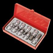 Sealey AK620 Hex Socket Bit Set 9pc 1/2"Sq Drive image
