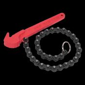 Sealey AK6410 Oil Filter Chain Wrench Ø60-106mm Capacity image