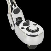 Sealey AK6698 Ratchet Wrench Flexi-Head Extra-Long 600mm 1/2"Sq Drive image