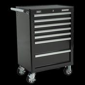 Sealey AP26479TB Rollcab 7 Drawer with Ball Bearing Slides - Black image