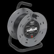 Sealey BCR25 25m Cable Reel with Thermal Trip 4 x 230V image