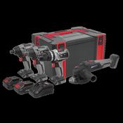 Sealey CP20VCOMBOX1 Premier 4 x SV20 Series Cordless Brushless Power Tool Kit 20V - 2 Batteries image