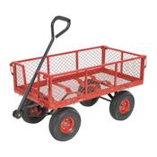 Sealey CST997 Platform Truck with Removable Sides &amp; Pneumatic Tyres 200kg Capacity image