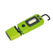 Sealey LED3601G Rechargeable 360° Inspection Light 3W COB &amp; 1W SMD LED Green Lithium-Polymer image