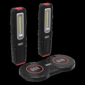 Sealey LEDWCBCOMBO5 Inspection Light 5W &amp; 1W COB LED (x2) &amp; Double Wireless Charging Base image