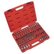 Sealey AK2196 30 Piece 1/2" Sq. Drive Hex Socket Bit Set image