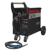 Sealey MIGHTYMIG210 Professional Gas/No-Gas MIG Welder 210Amp with Euro Torch image