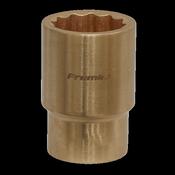 Sealey NS054 Socket 21mm 1/2"Sq Drive - Non-Sparking WallDrive® image