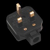 Sealey PL/13/3S Black 13A heavy-Duty Plug image
