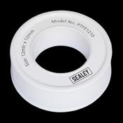 Sealey PTFE1210 PTFE Thread Sealing Tape 12mm x 12m Pack of 10 image